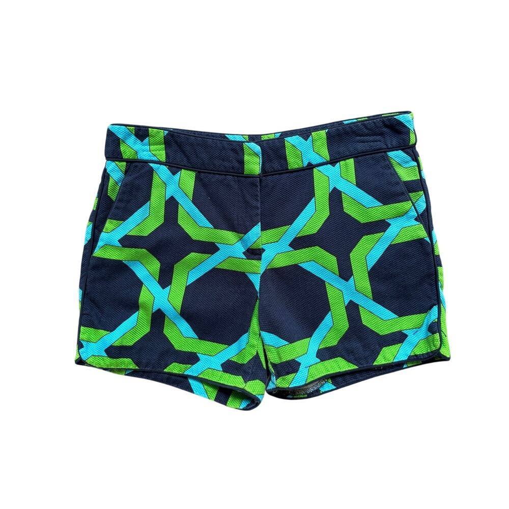 Katherine Barclay High Waist Geometric Shorts, Size 4